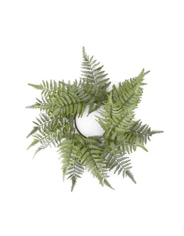 Real Touch Ostrich Fern Candle LG