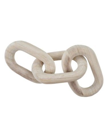 Wooden Chainlinks, White