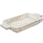 Whitewashed Dough Bowl, Large