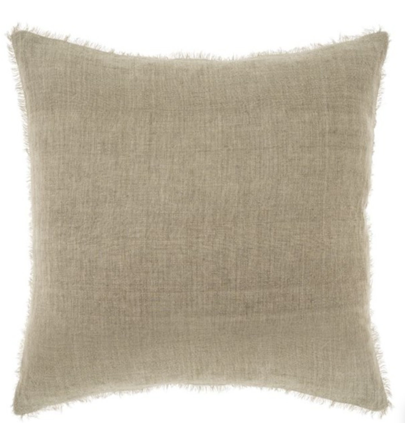 Lina Linen Pillow, Sand, 20 in. x 20 in.