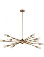 Xenia 10-Light Chandelier, Matte Gold, Available for local pick up