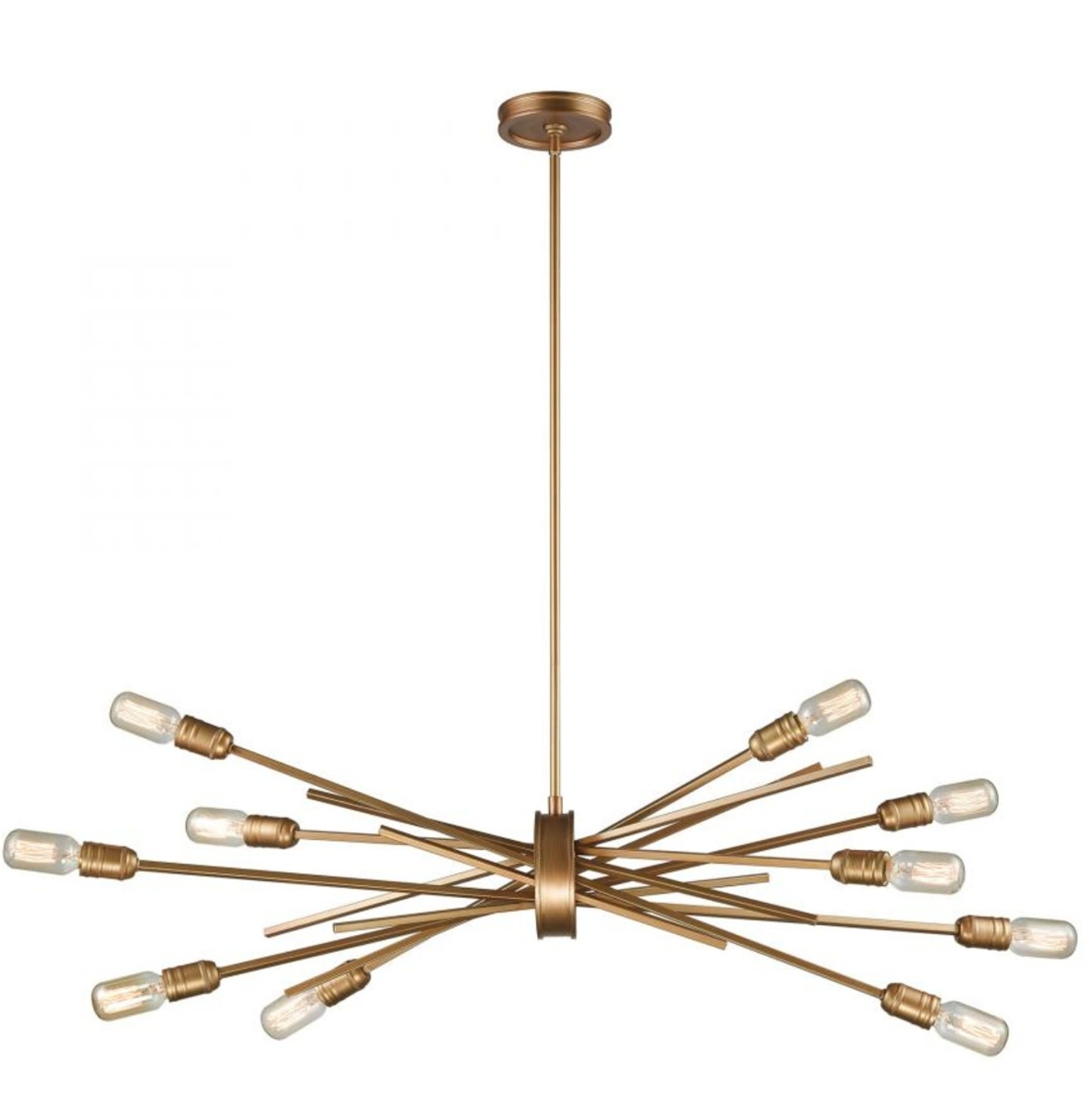 Xenia 10-Light Chandelier, Matte Gold, Available for local pick up