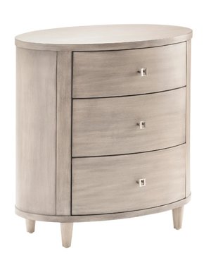 Hawthorne Estate Grey Wash Oval Chest, 29 x 18 x29 Furniture Available for Local Delivery or Pick Up
