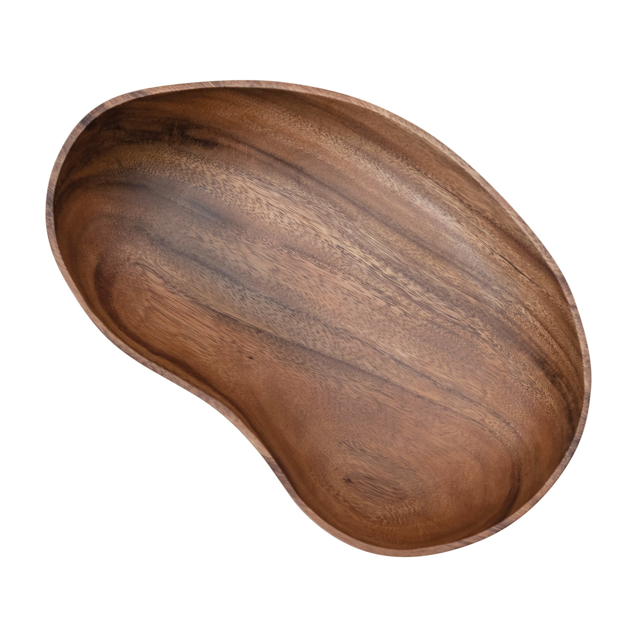 Hand-Carved Acacia Wood Bowl, Natural, Available for local pick up