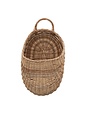 Hand-Woven Wicker Wall Basket w/ Handle, Natural, Available for local pick up