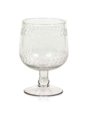 Tuscan Handmade & Etched Wine Glass, 18 oz