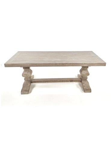 Emma Dining Table, Medium Grey, 94 x 40 x 30 Furniture Available for Local Delivery or Pick Up