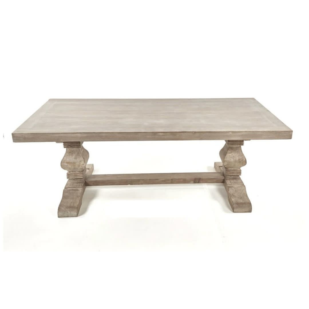 Emma Dining Table, Medium Grey, Available for local pick up