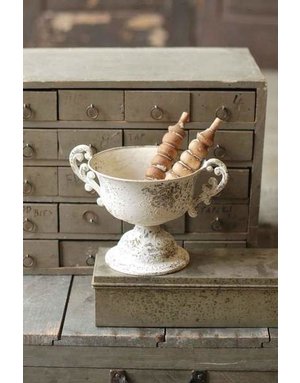 Amorial Urn w/ Handles, Cream, Available for local pick up