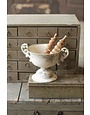 Amorial Urn w/ Handles, Cream, Available for local pick up