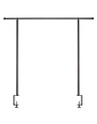 Over the Table Adjustable Decorating Rod, Black, Available for local pick up
