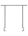 Over the Table Adjustable Decorating Rod, Black