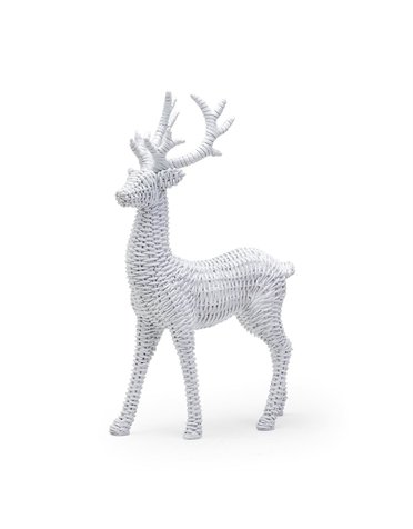 Basketweave Winter Deer Decor, Available for local pick up