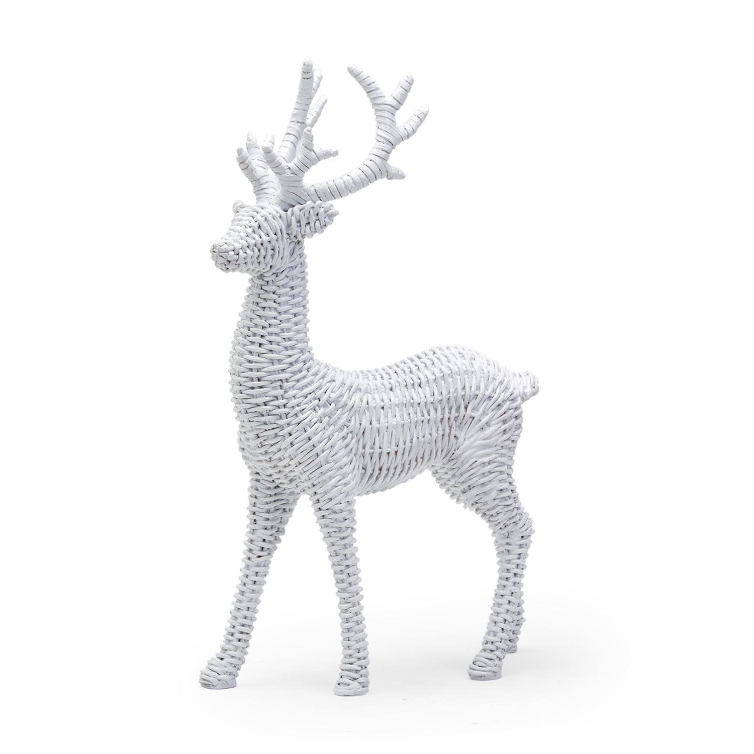 Basketweave Winter Deer Decor, Available for local pick up