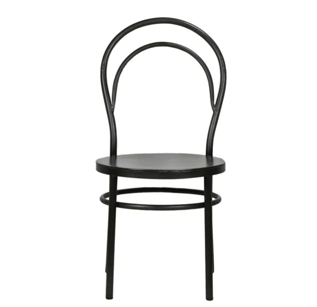 Metz Chair, Gun Metal, 17 x 17 x 38 Furniture Available for Local Delivery or Pick Up