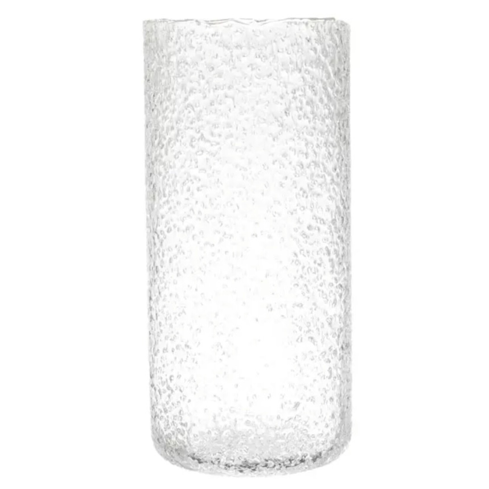 Seeded Glass Vase, 5-1/2" Round x 12"H