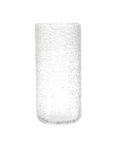 Seeded Glass Vase, 5-1/2" Round x 12"H