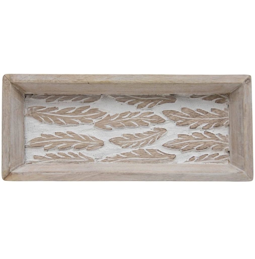 Carved Feather Tray