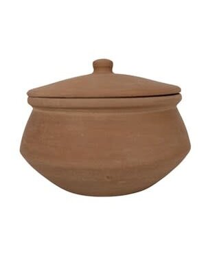 Ezekiel Terracotta Lidded Pot, 8"x5.5", Available for local pick up