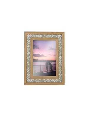 Dover Floral Photo Frame, holds 4x6