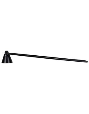 Curated Candle Snuffer, Black 13" long