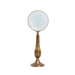 Brass & Bone Magnifying Glass on Stand, 11"