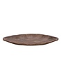 Hand-Carved Acacia Wood Leaf Shaped Dish, 4"x 2"