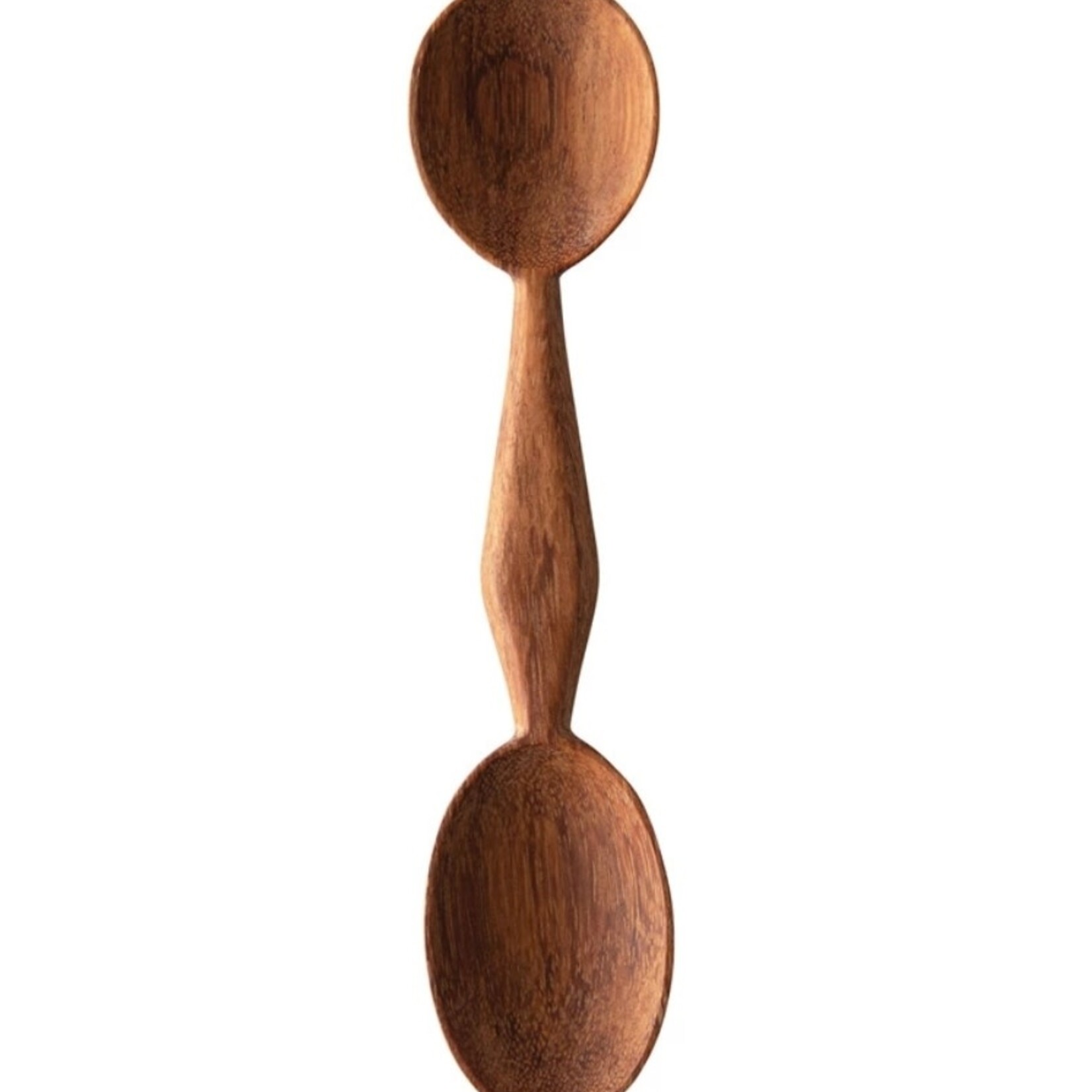 Hand-Carved Two-Sided Doussie Wood Spoon 8.25"