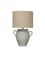 Cream Terracotta Table Lamp w/ Handles, 18 x 24 Available for local pick up