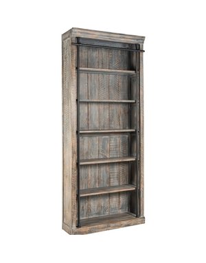 Naomi Bookcase Antique Blue / Iron, 40" x 15" x 94" Can be special ordered