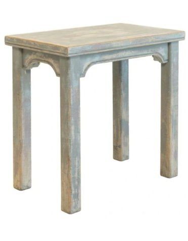 Sienna End Table, Antique Grey Blue, Furniture Available for Local Delivery or Pick Up