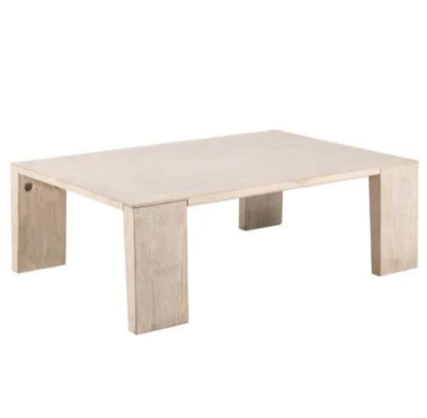 Oliver Coffee Table, White Washed 54 x 37 x 18 Furniture Available for Local Delivery or Pick Up