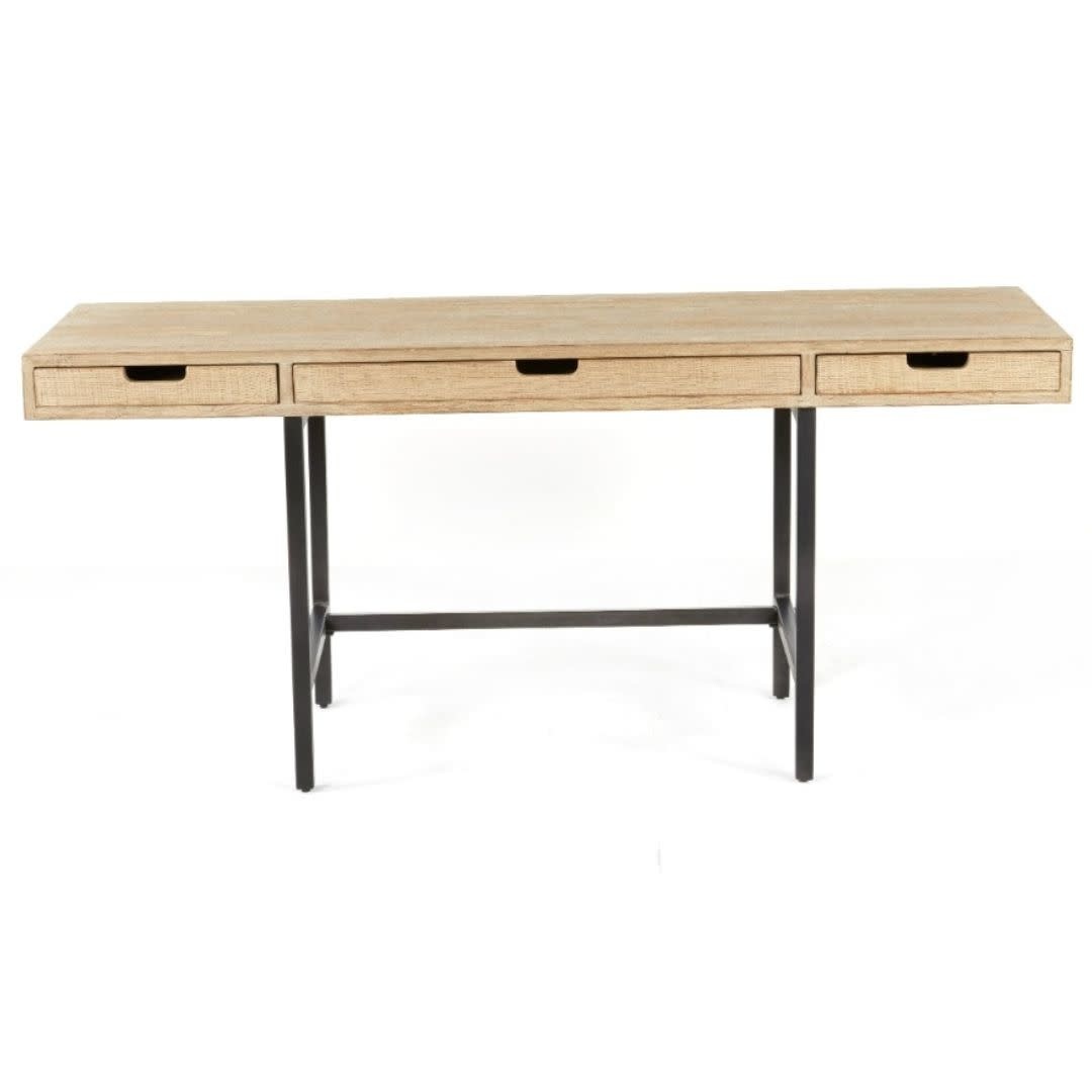 Jayce Iron Desk, Medium Grey, Available for local pick up