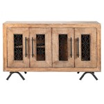 New Orleans Cabinet, Antique Natural, 63 x 16 x 37