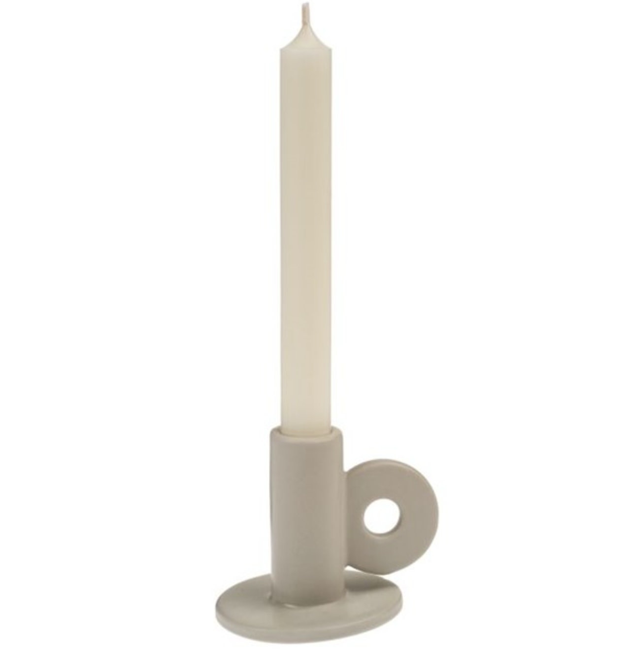 Cruz Candle Holder, White