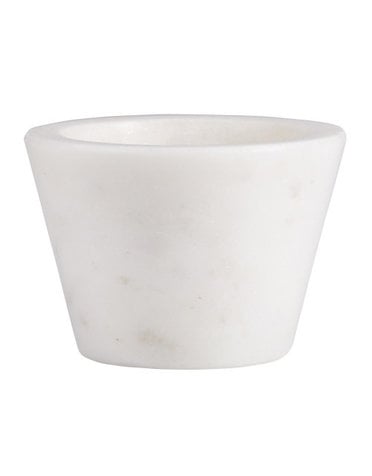 Marble Pinch Pot, White