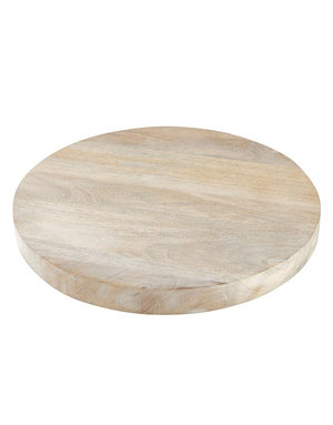 Mango Wood Lazy Susan, Blonde, Available for local pick up