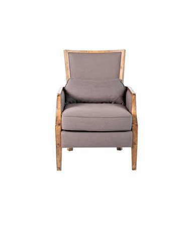 Brandi Accent Chair, Antique Natural/Grey