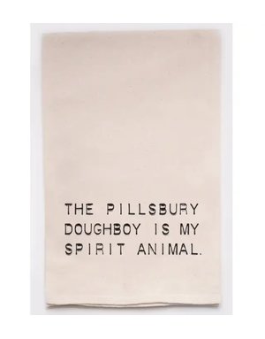 Pillsbury Doughboy is my Spirit Animal Tea Towels