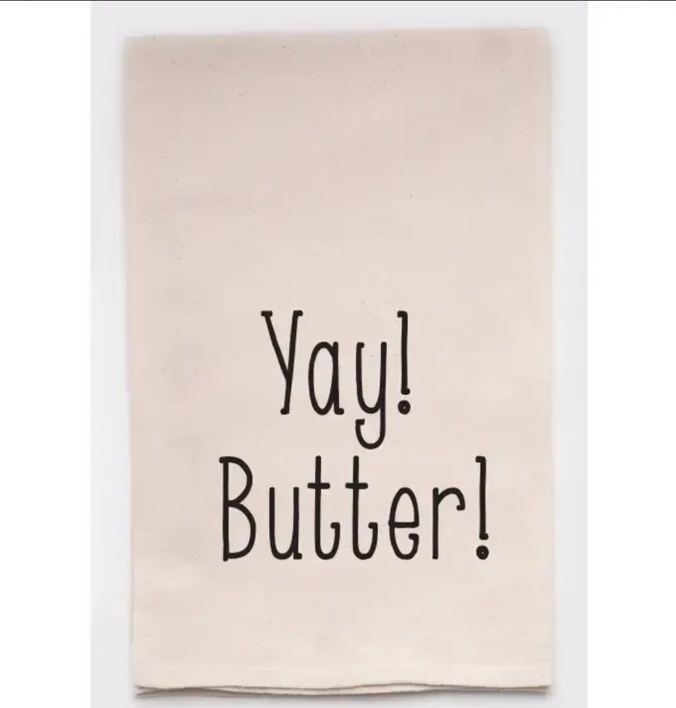 Yay Butter Tea Towel