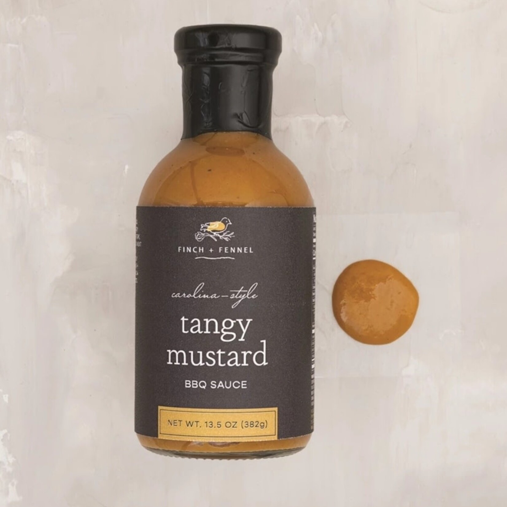 Finch & Fennel Carolina-Style Tangy Mustard BBQ Sauce, 13.5 oz