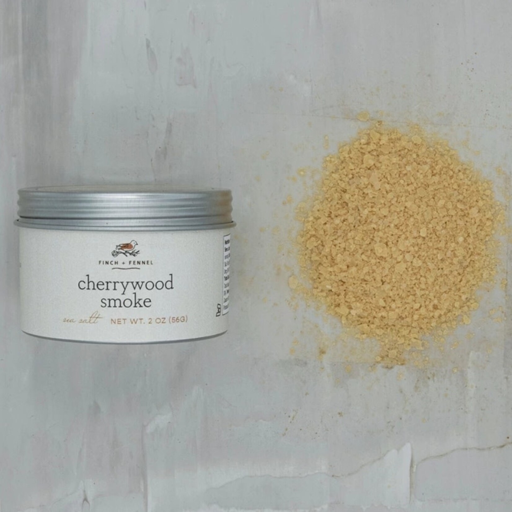Finch & Fennel Cherrywood Smoked Sea Salt, 2 oz