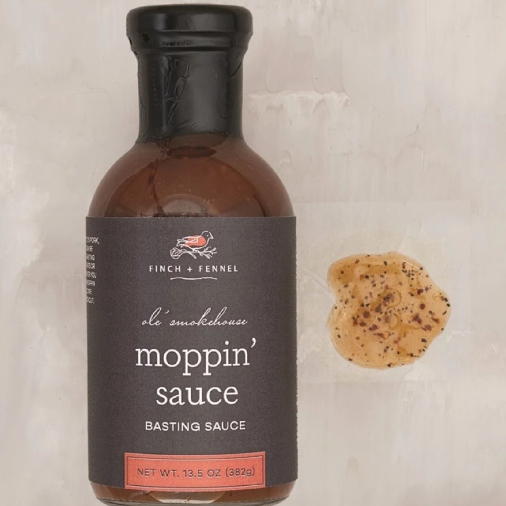 Finch & Fennel Ole' Smokehouse Moppin' Sauce, 13.5 oz