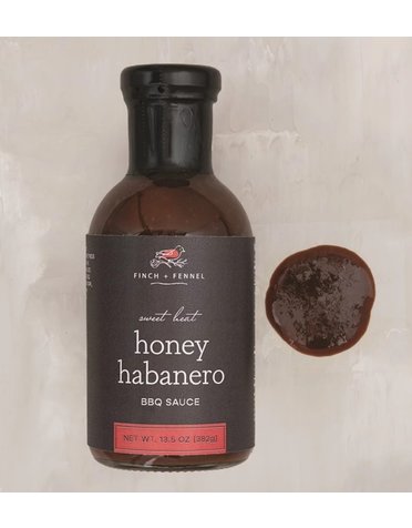 Finch & Fennel Sweet Heat Honey Habanero BBQ Sauce, 13.5 oz