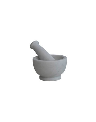 Marble Mortar & Pestle, White