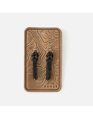 Braided Earrings, Black