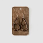 Knot Earrings, Nut Brown