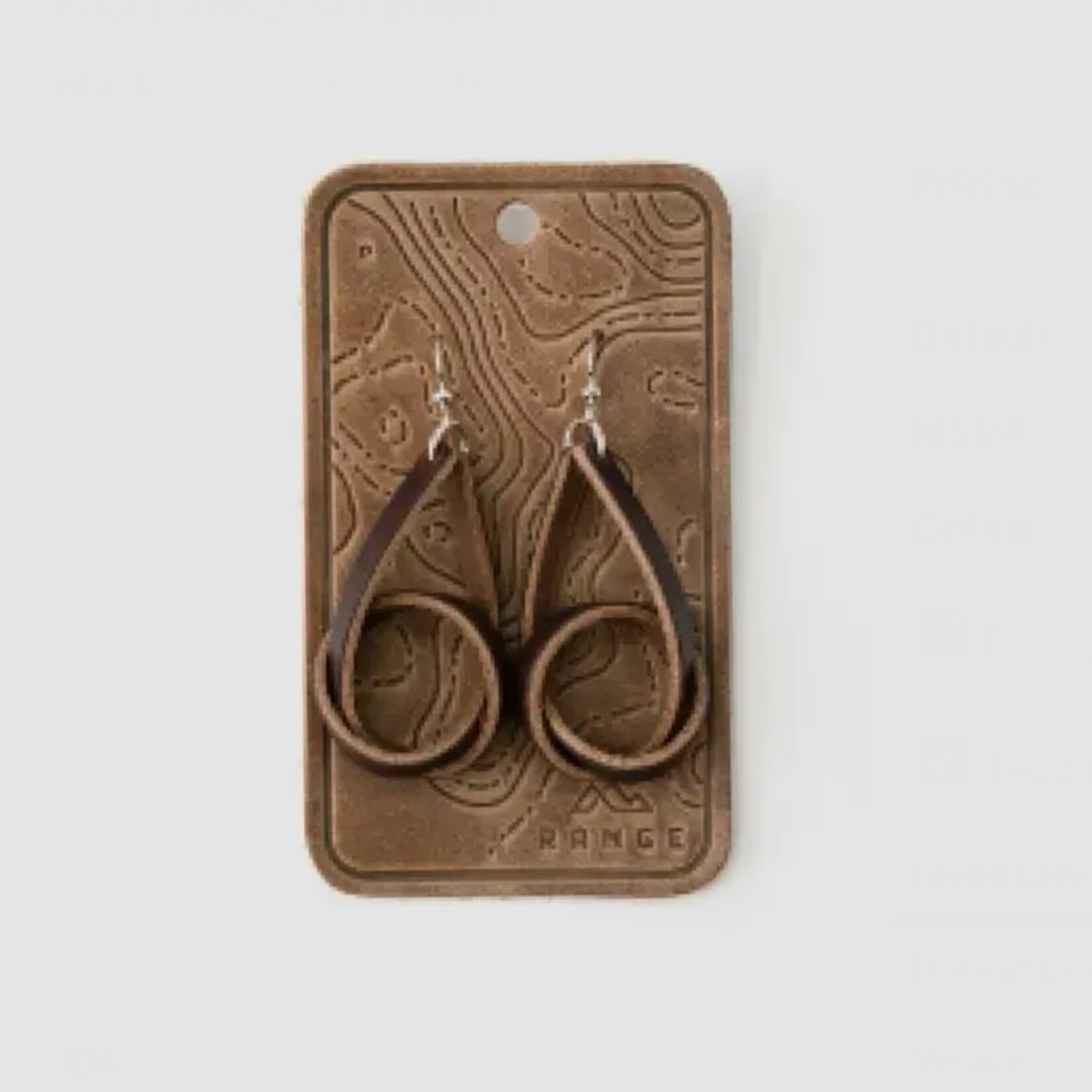 Knot Earrings, Nut Brown