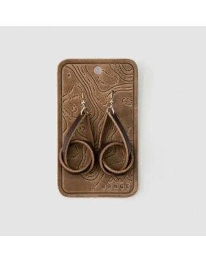 Knot Earrings, Nut Brown