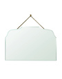 Farrah Beveled Mirror, Brass - Horizontal Rectangle, 23 x 15 Available for local pick up